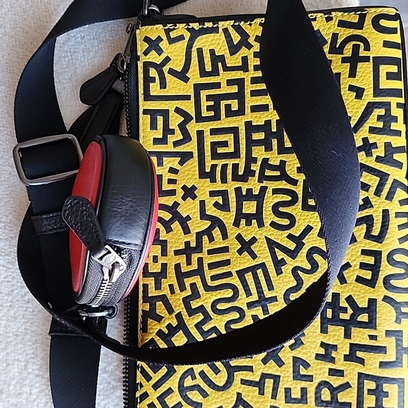 Coach Mickey Mouse Crossbody Bag with Red Coin Pouch - Picture 8 of 10